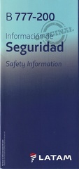 » Safety Card | Boeing 777-200 | LATAM Airlines Chile